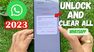 How to Unlock and Clear all Locked WhatsApp Chats at once || A Big Update to WhatsApp!