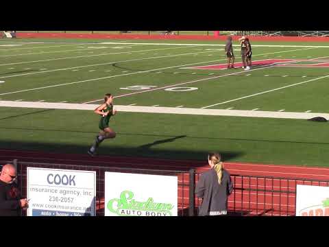 Paragould Jr High Track meet on 4 19 2021 girls mile featuring Sophia Gonzalez