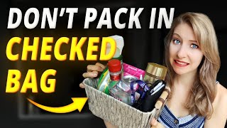 10 Things to NEVER Pack in a Checked Bag (TSA rules & tips 2023)