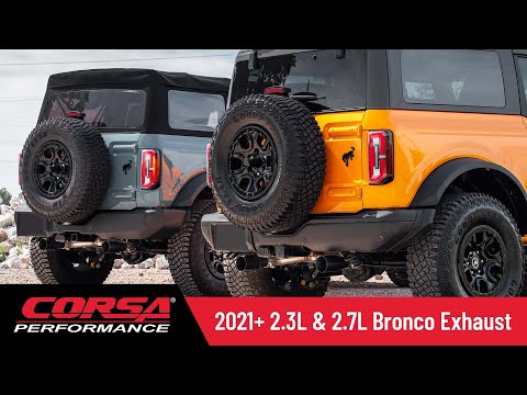Hear the CORSA Performance 2021+ Ford Bronco 2.3L & 2.7L Catback Exhaust Systems