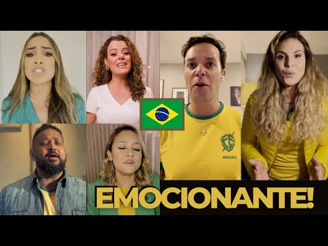 HINO NACIONAL por Gabriela Rocha, Fernandinho, Bruna Karla, Aline Barros, Ana Paula e André Valadão