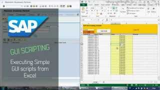 Download the video "SAP GUI Scripting 1 - Running scripts from Excel"