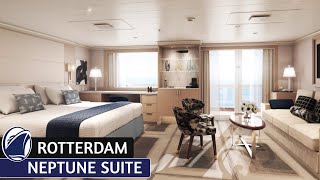 HAL Rotterdam | Neptune Suite Walkthrough Tour & Review 4K | Holland America Cruise Line