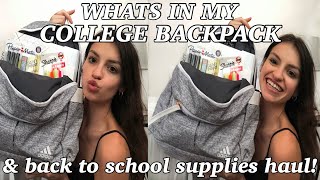 WHAT'S IN MY COLLEGE BACKPACK/BACK TO SCHOOL SUPPLIES HAUL 2020 as a marketing major