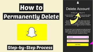 Permanently Delete Snapchat Account | How to Delete Snapchat without Deactivate for 30 days