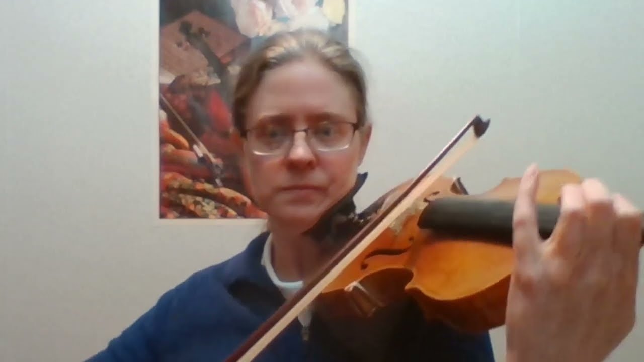 Violin lesson video
