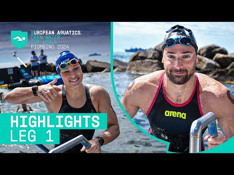 10km Race Highlights | Open Water Swimming Cup 2024 - Leg 1 (Piombino) | European Aquatics