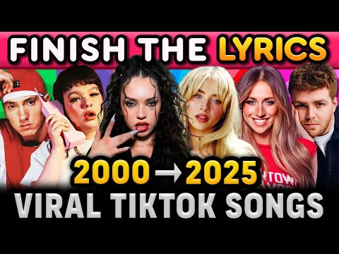 FINISH THE LYRICS 🎵 2000-2025 Edition 🔥 Most popular songs per year | Music Quiz