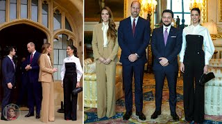 Warm Moments: Kate And William Welcomed Crown Prince Hussein and Princess Rajwa of Jordan to Windsor