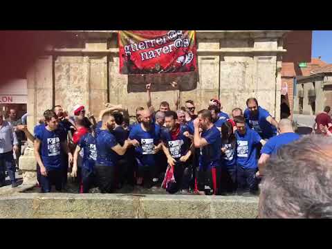 Ascenso del Balonmano  Nava Viveros Herol a ASOBAL. Celebración en Nava Asunción  28/4/2019