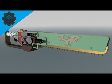 How a Warhammer 40k Chainsword Works