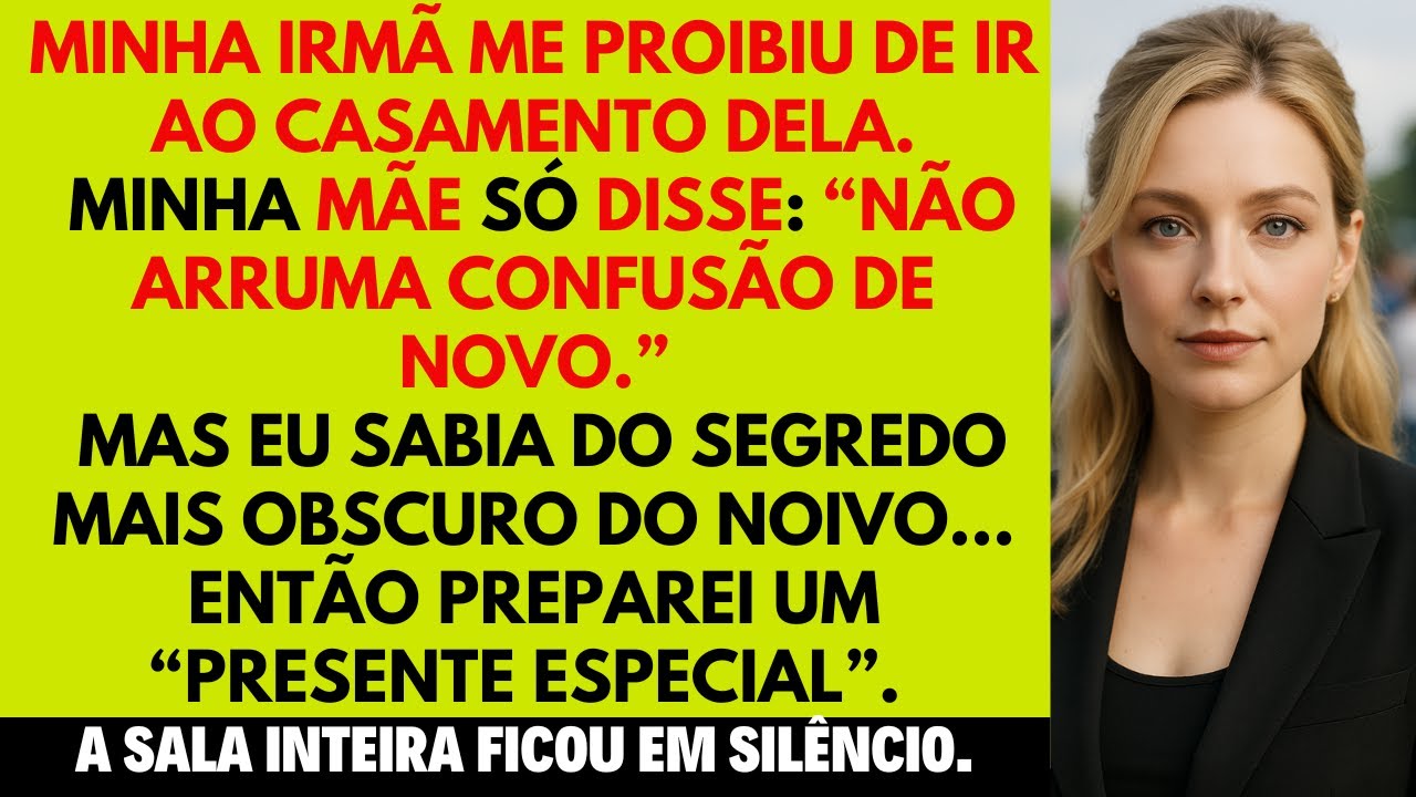 Minha irmã me baniu do casamento… então mandei um presente que fez ela desabar em lágrimas.