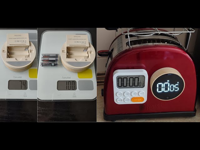Vídeo relacionado con Temporizador de 3 Piezas, Temporizador Digital LCD para Cocina, Soporte Plegable e imán, cronómetro para cocinar, Hornear, Deportes, niños y Estudios (Azul, Blanco, Verde)