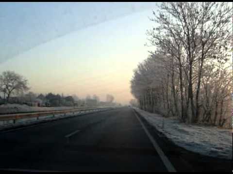 10 JAN 2009 BELGIUM - "WINTERLANDSCAPE"  MIDDELKERKE- SLIJPE - GISTEL  A358 VAARTDIJK ZUID .