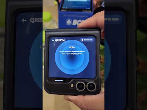 QRIS tap payment using GoPay #samsunggalaxy #nfc #qris #qristap #gopaytutorial