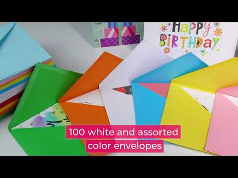 Dessie 100 Birthday Cards with Envelopes