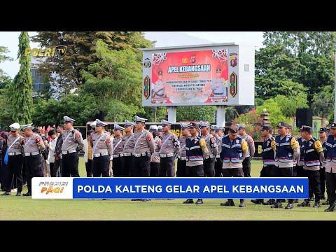 KAPOLDA KALTENG MENGGELAR APEL KEBANGSAAN BERSAMA MASYARAKAT AJAK WUJUDKAN PERSATUAN DAN KESATUAN