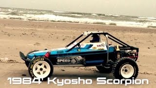 preview picture of video 'Kyosho Scorpion 1984' / Vintage Buggy 2WD / Old School Buggy On The Beach'