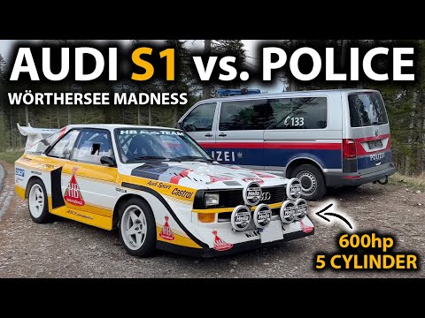 FULL SEND AUDI S1 E2 Quattro - Group B vibes  - Woerthersee 2022 - burnouts - flames - OG Schaefchen