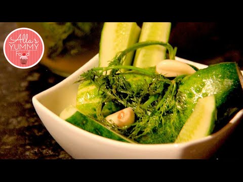 How to Pickle Gherkins, Pickled Cucumber Recipe - Быстрые малосольные огурцы