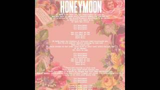 Kadr z teledysku Honeymoon tekst piosenki Lana Del Rey