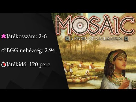 Mosaic - A civilizáció története részletes bemutató - Board Game Addicts