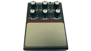 Video thumbnail for AMDEK PCK-100 (1984) Analog Drum Synthesizer PART 1 - No Talking Demo by Nacho Marty Meyer