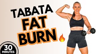 Fat Burning Tabata Workout with Light Weights (30 Min)