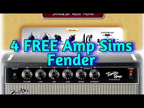 4 Best FREE FENDER Guitar Amp Sims - Vst Plugins by Blue Cat Audio, Soft Amp, Shattered Glass Audio