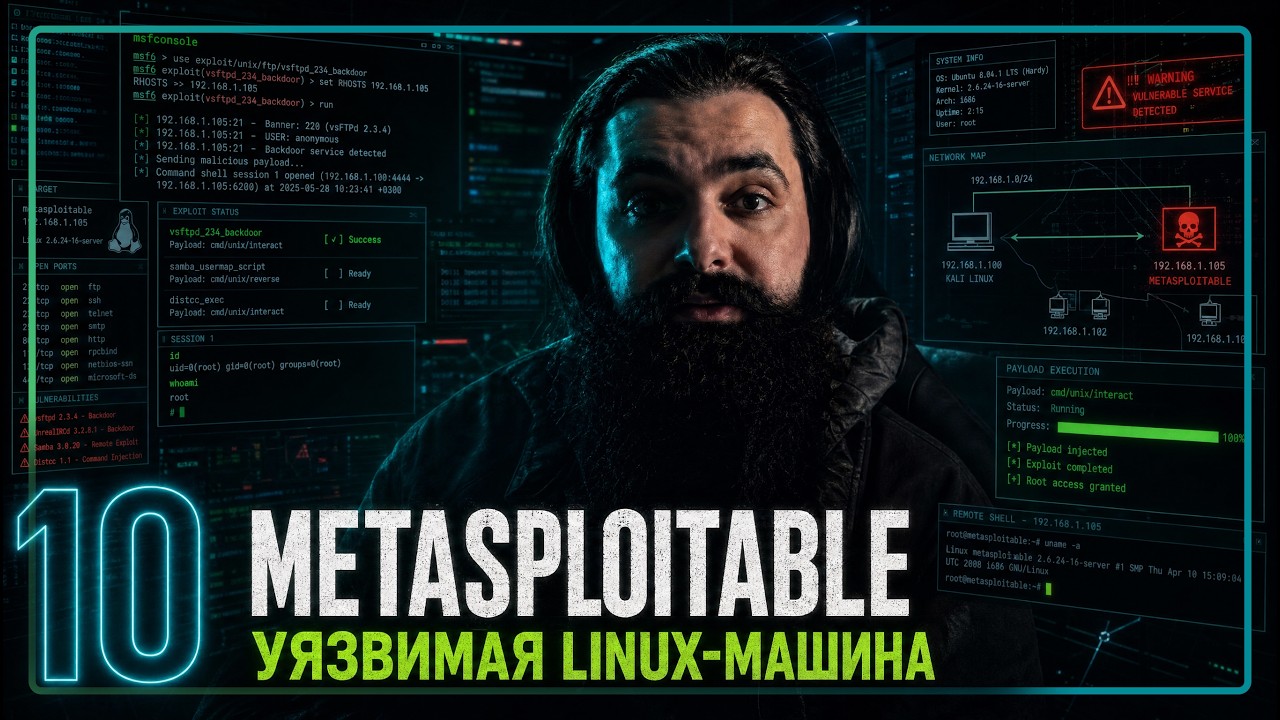 СОЗДАЕМ ХАКЕРСКУЮ ЛАБОРАТОРИЮ С НУЛЯ В VIRTUALBOX | ФИНАЛЬНЫЙ ПРАКТИЧЕСКИЙ ПРОЕК?