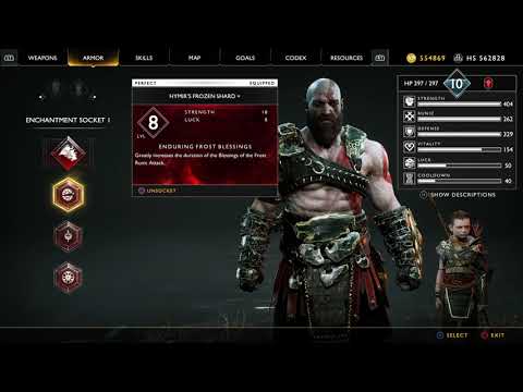 God of War -  LEVEL 10+ - BEST BUILD/MAX Upgraded Armor & Weapons - NG+