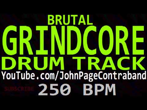 Brutal Grindcore Drum Track Death Metal 250 bpm Backing