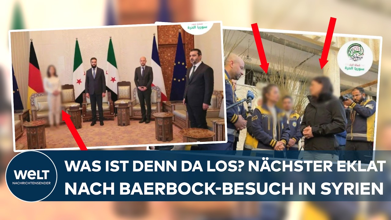 BAERBOCK BRÜSKIERT: Syrischer Nachrichtenkanal macht Deutsche Außenministerin auf Fotos unkenntlich