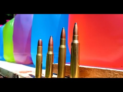 30-30 vs 308 vs 30-06 vs 300 win mag - How Many Milk Jugs???