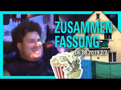 Drachenlord Stream 06.08.2019 2/2 (SUMMARY) / Money Rain at the movie night