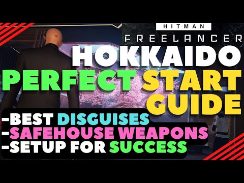Hitman Freelancer: Hokkaido Deep Dive (Perfect Setup Guide)- Top Safehouse Weapons, Disguise #hitman