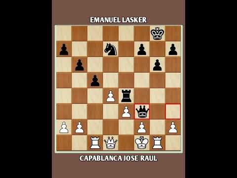 Capablanca Jose Raul vs Emanuel Lasker // Wch12-Havana 1921