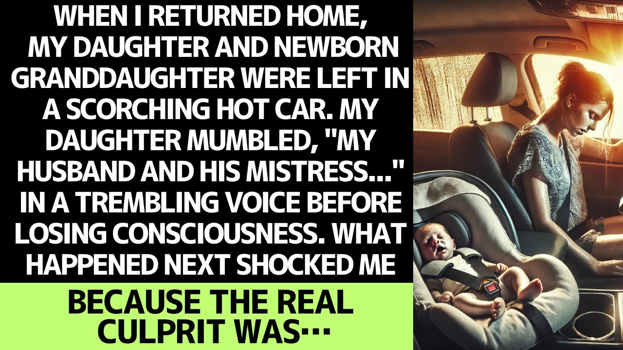 My daughter and newborn granddaughter were unconscious, trapped in a sweltering car…