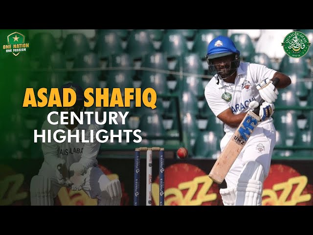 Asad Shafiq Century Highlights | Faisalabad vs Karachi Whites | Day 4 | Final | #QeAT 2023/24