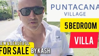 Punta Cana Village Villa For Sale | Beautiful 5 Bedroom Furnished | by KASH 