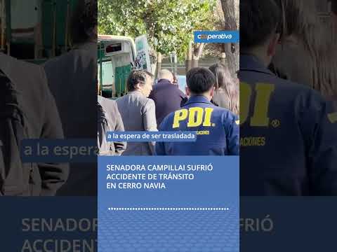 Senadora Campillai sufrió accidente de tránsito