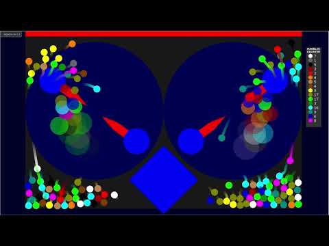 Proliferation 16 Colors Marble Race Algodoo #2