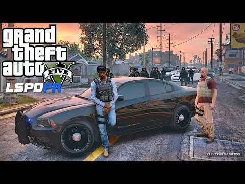 GTA 5 MODS LSPDFR 850 - GROVE ST LOCKDOWN!!! (GTA 5 REAL LIFE PC MOD)