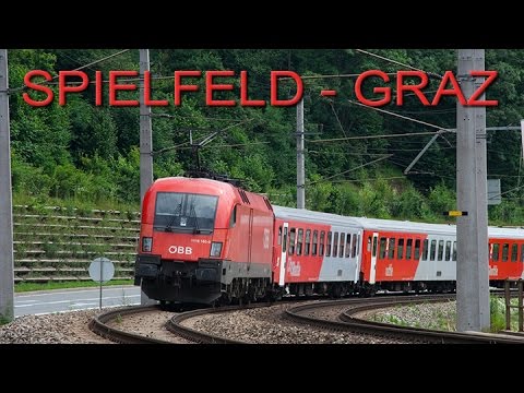 Cab ride (Führerstandsmitfahrt) Spielfeld-Straß - Graz Hbf (no sound)