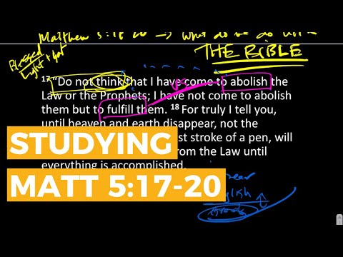 Matthew 5:17-20 | Scripture Study