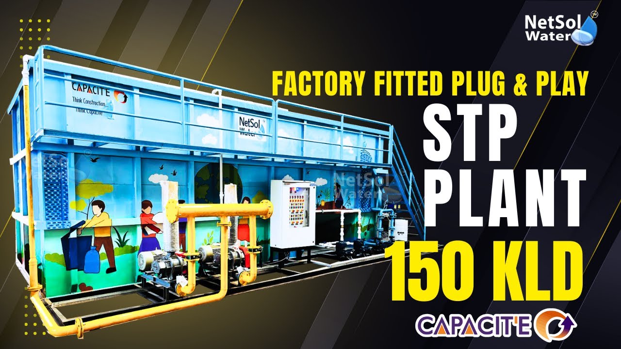 150 KLD STP Plant | Factory-Fitted Sewage Treatment Plants for Industries