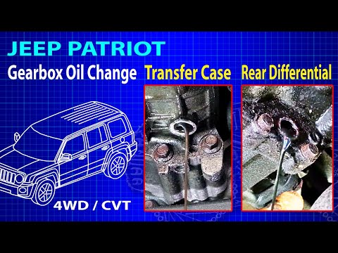 Jeep Patriot Gear Oil Change in Transfer Case & Differential ( CVT transmission and 4WD/AWD)