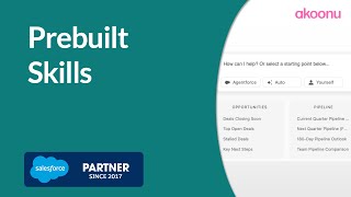 Using Prebuilt Skills