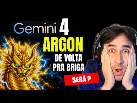 NOVO Gemini 4 Argon da Google Promete Superar Todos os Modelos e As Pessoas querem Ver