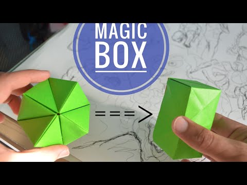 Easy Origami Magic Transforming Flexahedron